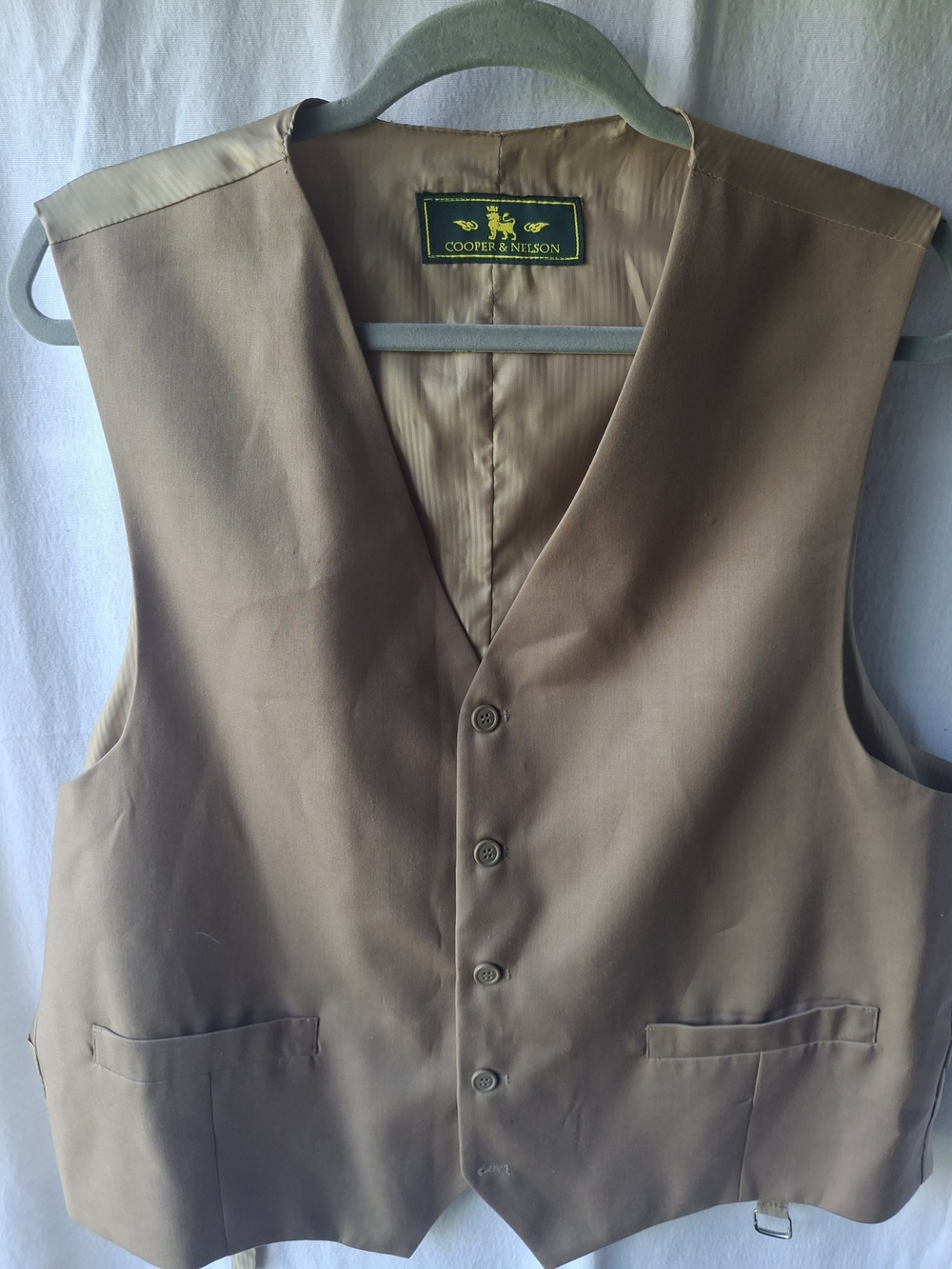 Men's Brown Dress Vest